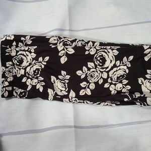 Black & White Flower Leggings